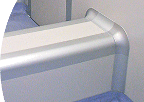 click to enlarge - ClearSphere Cleanroom Step-Over Bench and Ancillaries