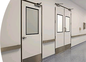 click to enlarge - ClearSphere - PVC-Coated Sheet Steel Door